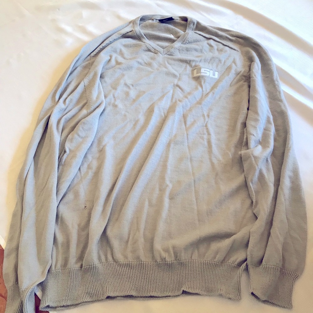 LSU Gray Nike Men’s Golf Sweater XL